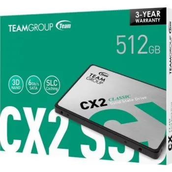 Team Group CX2 2.5" 512GB SATA III 3D NAND Internal SSD - Image 2